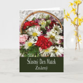 チェコの友人のための母の日カード カード (黄色い花)