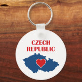 チェコの地図 キーホルダー (正面)