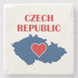 チェコの地図 ストーンコースター