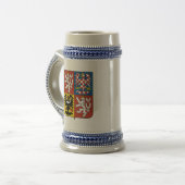 チェコの紋章 ビールジョッキ (正面左)