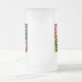 チェコの紋章 フロストグラスビールジョッキ (中央)