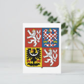 チェコの紋章 ポストカード (スタンド正面)