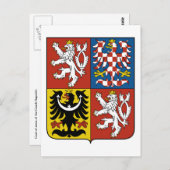 チェコの紋章 ポストカード (正面/裏面)