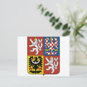 チェコの紋章 ポストカード (スタンド正面)