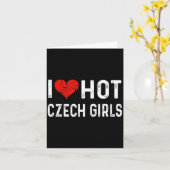 チェコの美人女性が大好き チェコ共和国 ハート 妻G カード (黄色い花)