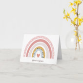 チェコの誕生日カードレインボー カード (黄色い花)