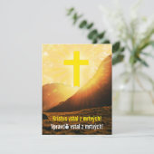 チェコの「キリストは復活した」宗教復活祭 シーズンカード (スタンド正面)