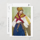 チェコガールポストカード ポストカード (正面/裏面)