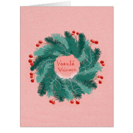 チェコクリスマスリースはがき