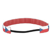 チェコスリップまたは滑ること国旗を持つノンヘッドバンド アスレチックヘッドバンド (裏面)