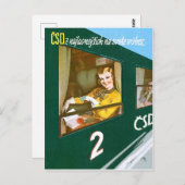 チェコスロバキアのすべての季節、ヴィンテージ旅行 ポストカード (正面/裏面)