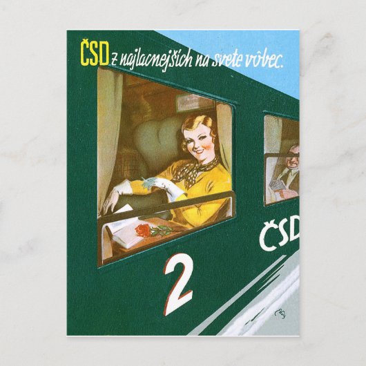 チェコスロバキアのすべての季節、ヴィンテージ旅行 ポストカード (正面)