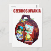 チェコスロバキアのすべての季節、ヴィンテージ旅行 ポストカード (正面/裏面)