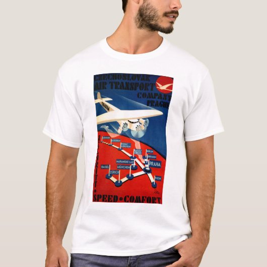 チェコスロバキアの空輸輸送機 Tシャツ (正面)