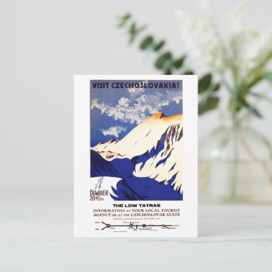 チェコスロバキアを訪問 ポストカード (スタンド正面)