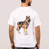 チェコスロバキアン・ウルフドッグ Tシャツ (裏面)