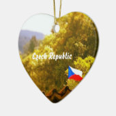 チェコスロバキア共和国のオーナメント セラミックオーナメント (左)