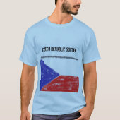 チェコスロバキア共和国のサッカーのワイシャツUEFAのヨーロッパのコップ2016年 Tシャツ (正面)