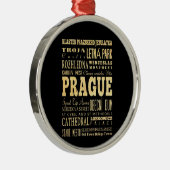 チェコスロバキア共和国のタイポグラフィの芸術のプラハ都市 メタルオーナメント (右)
