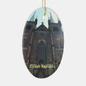 チェコスロバキア共和国のプラハ教会オーナメント セラミックオーナメント (右)