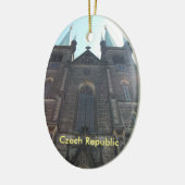 チェコスロバキア共和国のプラハ教会オーナメント セラミックオーナメント (左)