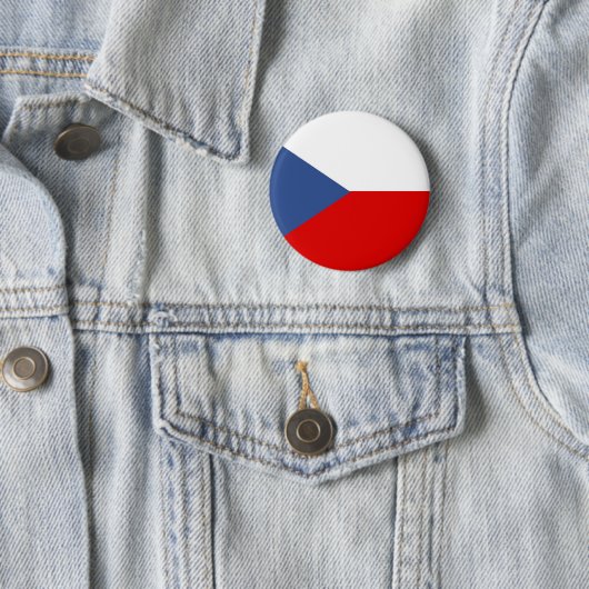 チェコスロバキア共和国の国の長い旗の国家の記号 缶バッジ (インサイチュ)