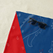 チェコスロバキア共和国の旗のビーチタオル ビーチタオル (インサイチュ)