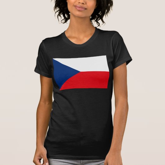 チェコスロバキア共和国の旗のTシャツ Tシャツ (正面)