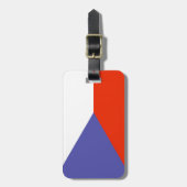 チェコスロバキア共和国の旗 ラゲッジタグ (正面縦)