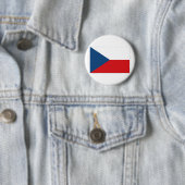 チェコスロバキア共和国の旗 缶バッジ (インサイチュ)