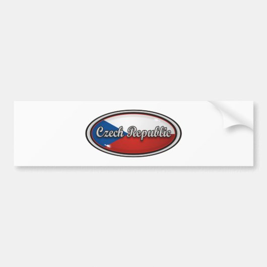 チェコスロバキア共和国 バンパーステッカー (正面)