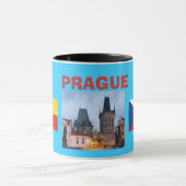 チェコスロバキア共和国PRAGUE*の写真のマグ マグカップ (中央)