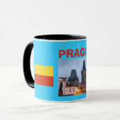 チェコスロバキア共和国PRAGUE*の写真のマグ マグカップ (正面左)