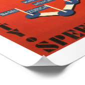 チェコスロバキア航空輸送 ポスター (角)