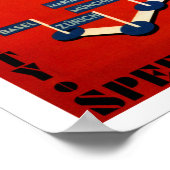 チェコスロバキア航空輸送 ポスター (角)