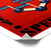 チェコスロバキア航空輸送 ポスター (角)