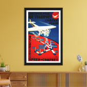 チェコスロバキア航空輸送 – L キャンバスプリント (インサイチュ (リビング))