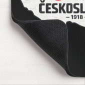 チェコスロバキア 1918-1992 復古地図 レトロデザイン マウスパッド (コーナー)