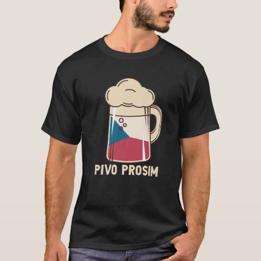 チェコバケーションTピボプロシムビールお願いチェコVAC Tシャツ (正面)
