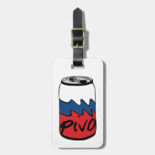 チェコビール(Pivo) ラゲッジタグ (正面縦)