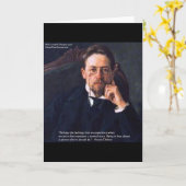 チェコフ「ラブ·ノーマル·州」引用文贈答品Teesカード カード (黄色い花)