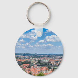チェコプラハ。息をのむようなビューケースマット キーホルダー