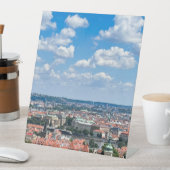 チェコプラハ。息をのむようなビューケースマット 台座サイン (インサイチュ)