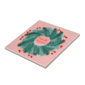 チェコメリークリスマスリース タイル (側面)