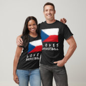 チェコリパブリック・ラブズ・バスケットボール Tシャツ (ユニセックス)