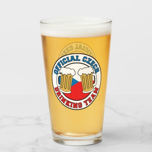チェコ公式ドリンクチーム タンブラーグラス (ドリンク正面)