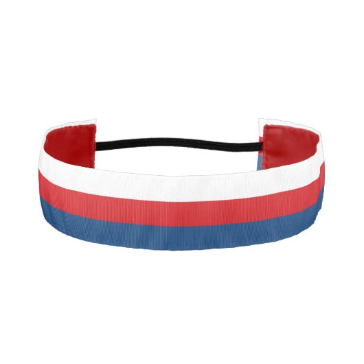 チェコ共和国およびチェコ国旗ファッション/スポーツトリ アスレチックヘッドバンド (正面)