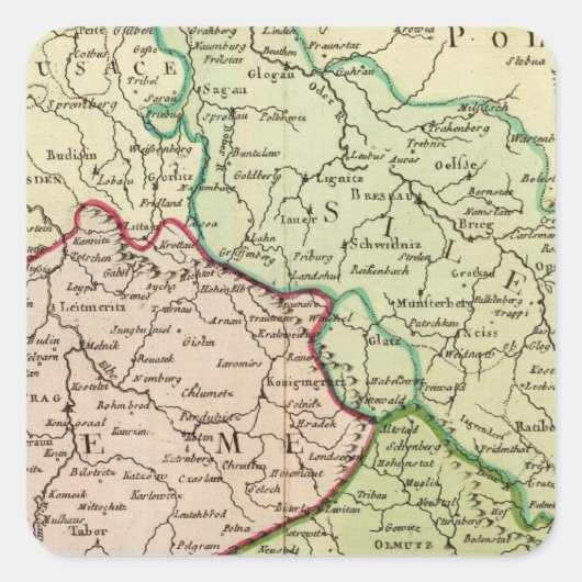 チェコ共和国とポーランド スクエアシール (正面)