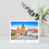 チェコ共和国のはがきプラハ ポストカード (スタンド正面)