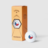 チェコ共和国の国旗記号（陸軍mi） ゴルフボール (パッケージ)